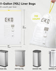 Code G - 21 Gallon  Easy-Dispense Roll Trash Bag - 110 Count (80L)