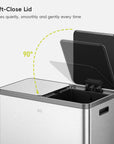 EcoCasa Plus Dual Recycling Trash Can 10.6+10.6 Gal