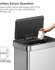 Nova Stainless Steel Motion Sensor Trash Can