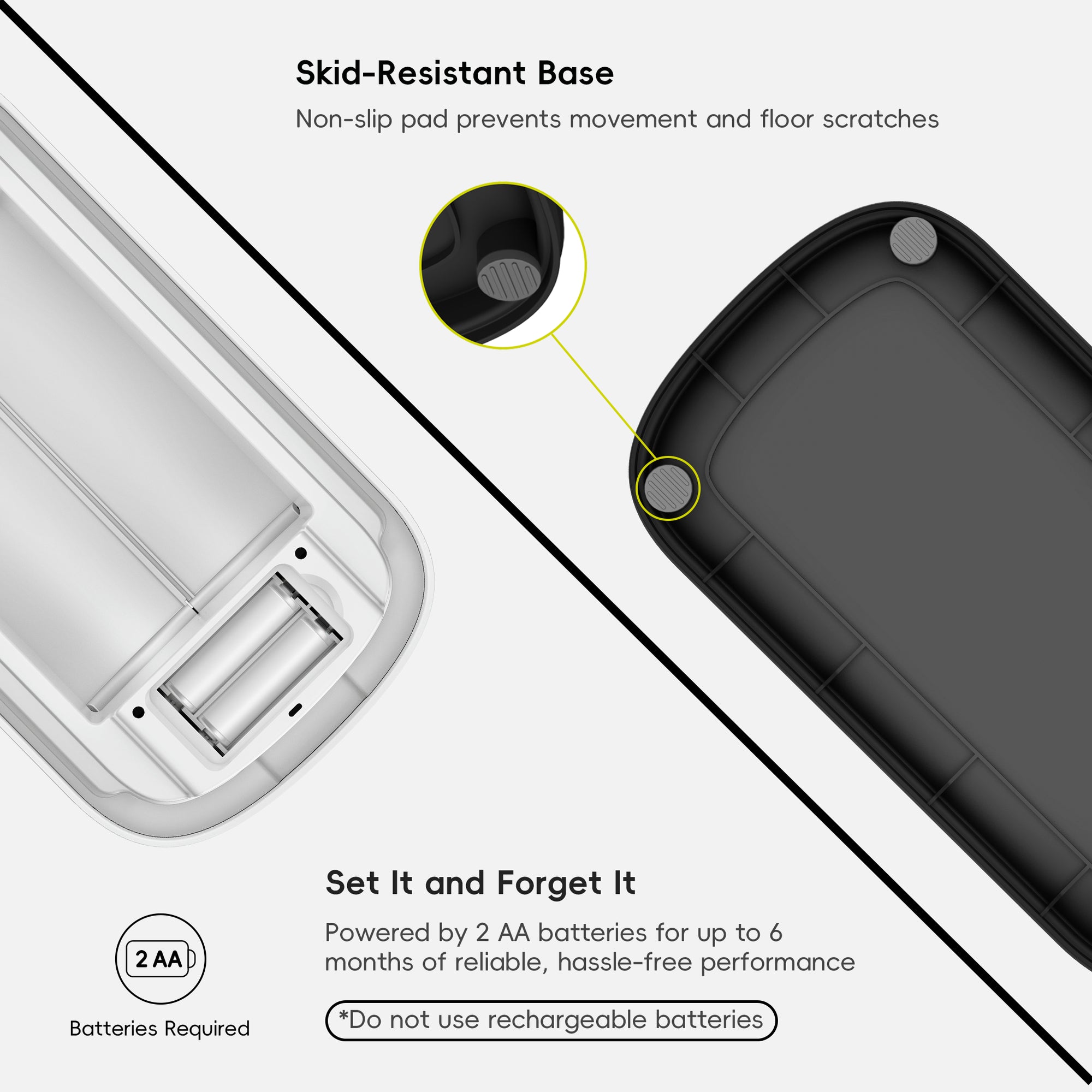 Astro Slim Sensor Trash Can with Butterfly Lid 10 L / 2.6 Gal