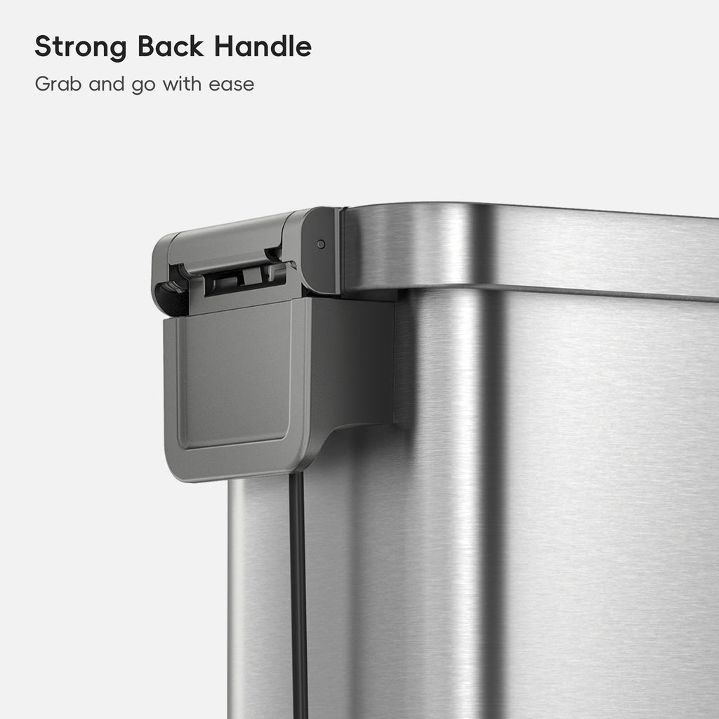 Hudson Slim Stainless Steel Step Trash Can 50 L / 13.2 Gal