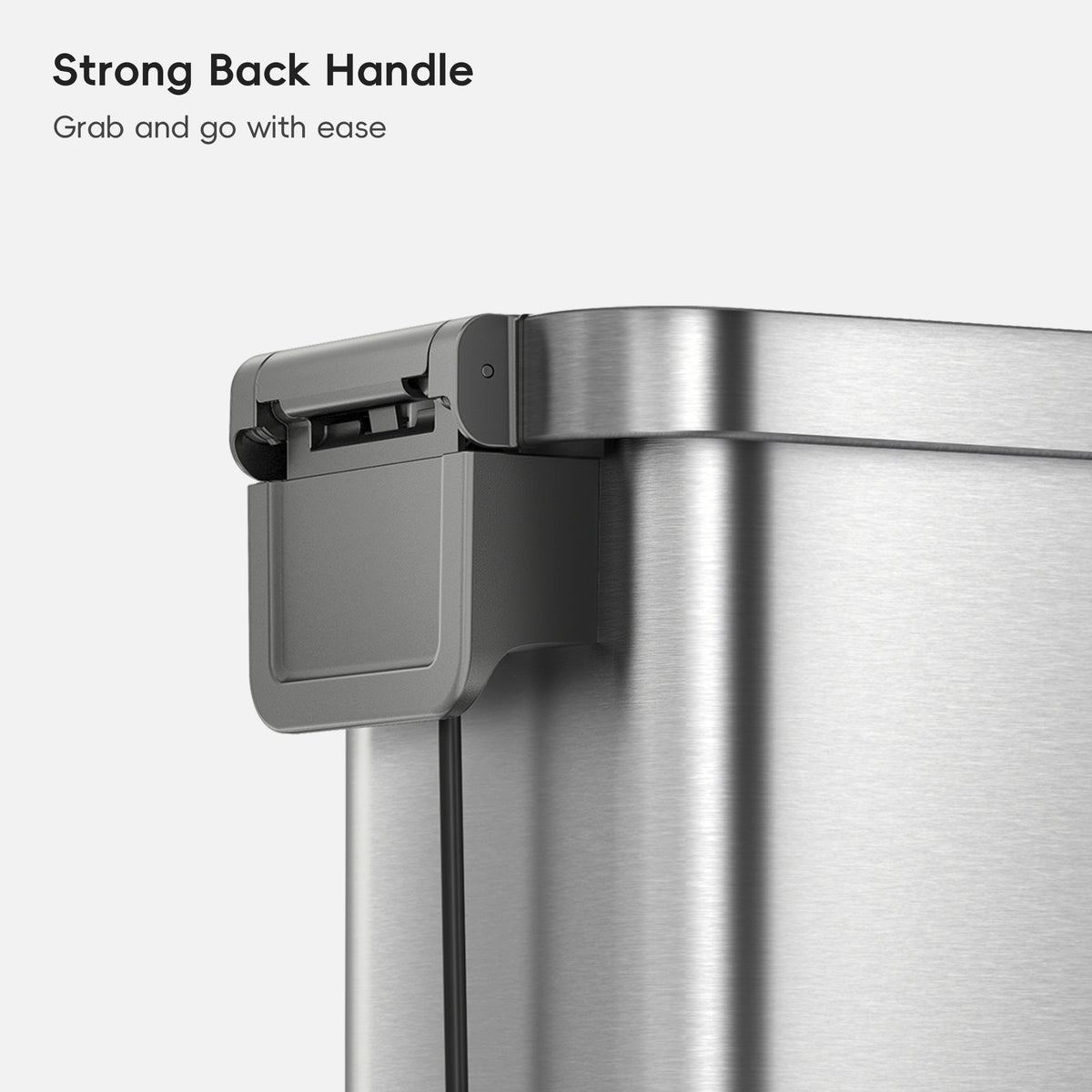 Hudson Slim Stainless Steel Step Trash Can 50 L / 13.2 Gal