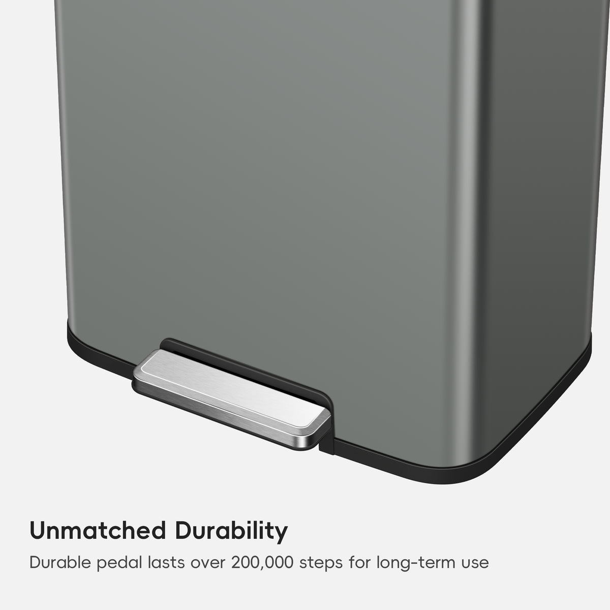 Madison Step Can with Liner Stainless Steel