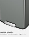 Madison Step Can with Liner Stainless Steel