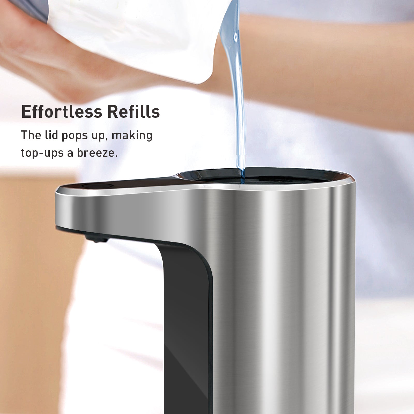 EKO Aroma Smart Foaming Soap Dispenser - Stainless Steel – Effortless Refills