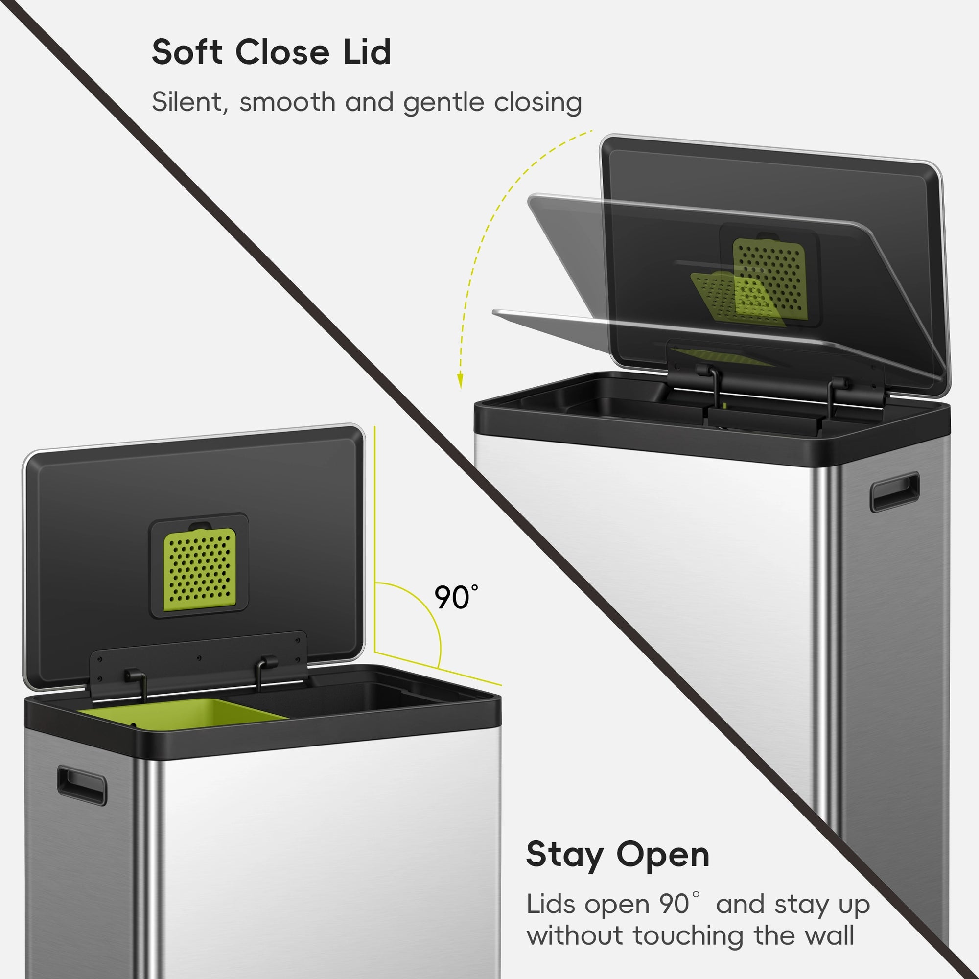 EcoCasa II Step Recycling Can with Liner
