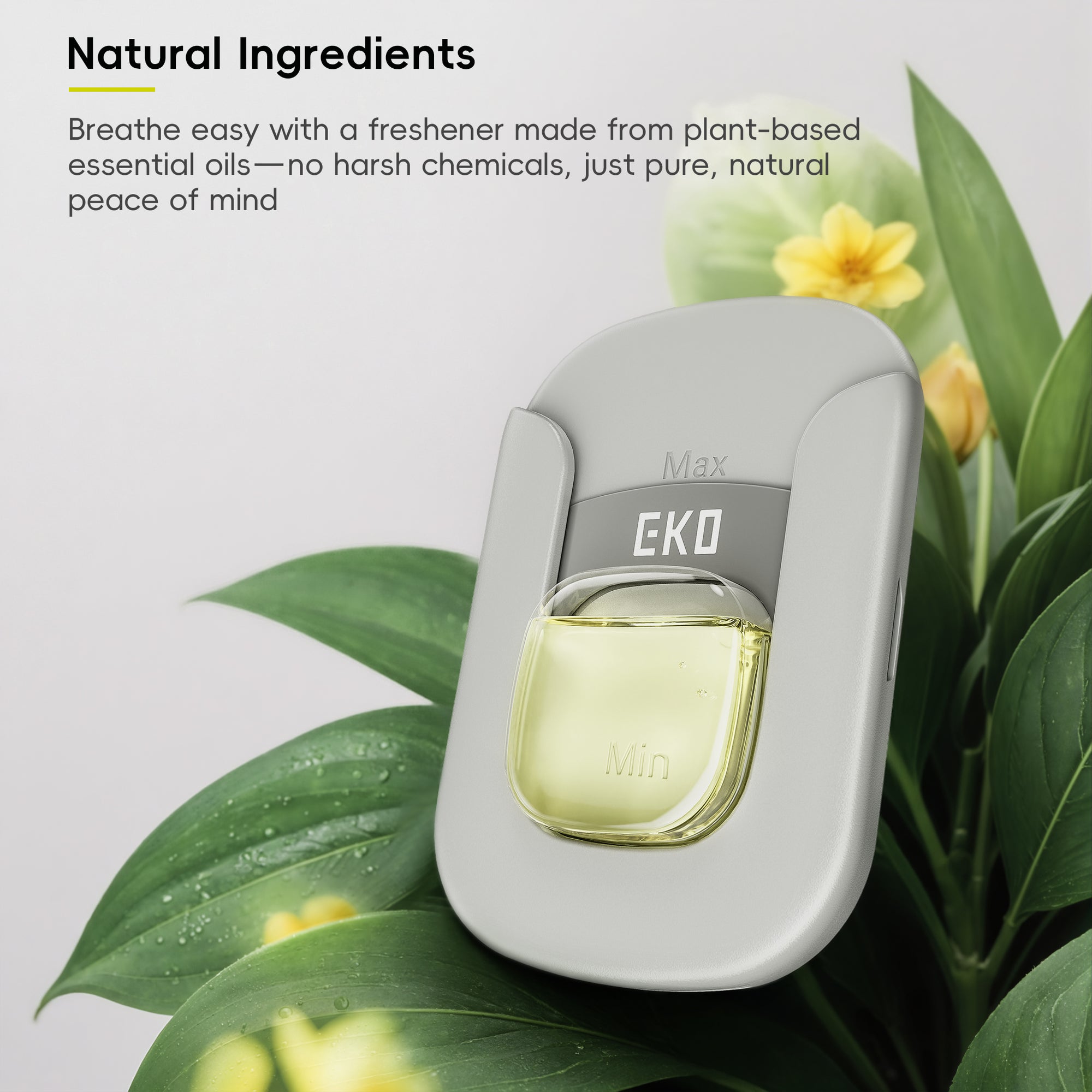EKO Deodorizer Pod Kit with Refillable Holder, Plant-Based Odor Eliminator for Trash Can – Natural Ingredients