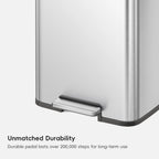 Madison Step Can with Liner Stainless Steel