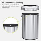 Urban Semi-Round Commercial Open Top Waste Bin
