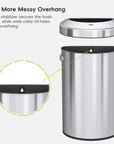 Urban Semi-Round Commercial Open Top Waste Bin