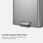 Marina Stainless Steel Step Trash Can 50 L / 13 Gal