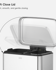 Maxwell Dual Compartment 20L+25L  Step Trash Can-Stainless Steel