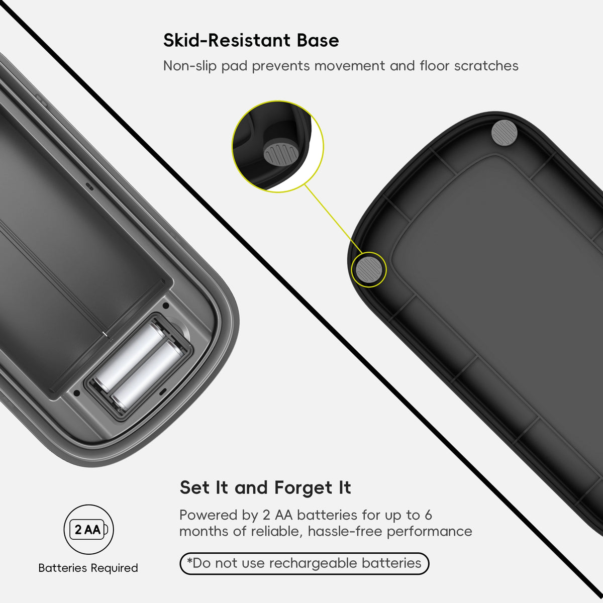 Astro Slim Sensor Trash Can with Butterfly Lid 10 L / 2.6 Gal