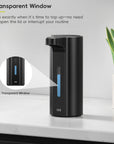 EKO Aroma Pro 13.5 fl oz Touchless Automatic Liquid Soap Dispenser-Matte Black – Transparent Window
