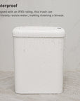 EKO Morandi Slim Bathroom Trash Can - 10L /2.6 Gallon - White – Waterproof