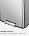 Madison Step Can with Liner Stainless Steel