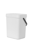 Puro Compost Bin with Lid - White 5L / 1.32 Gal