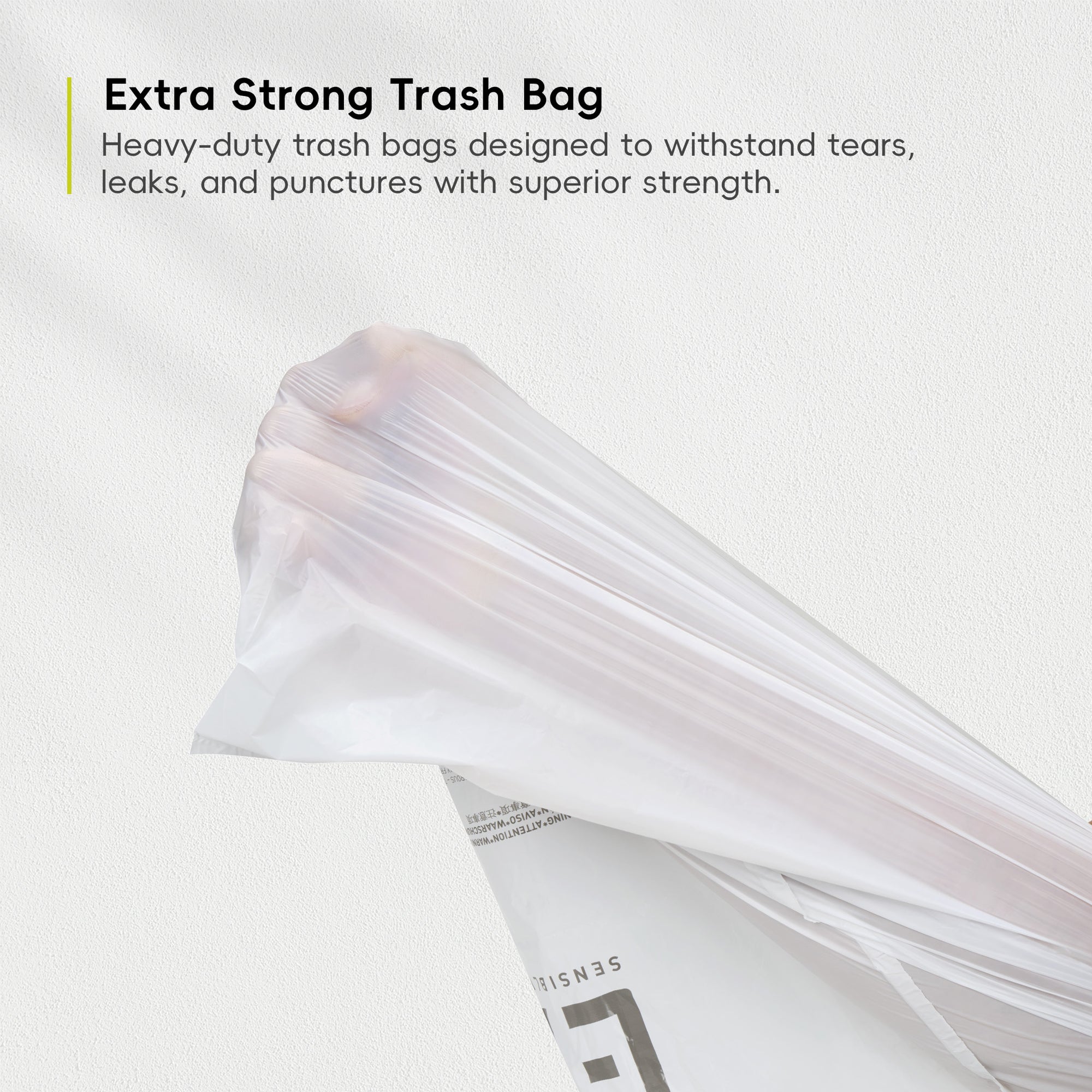 EKO Code E - 8 Gallon Easy-Dispense Roll Trash Bag - 80 Count (30.3-36L) – 8-9.5 Gallon Trash Bags - Extra Strong Trash Bag