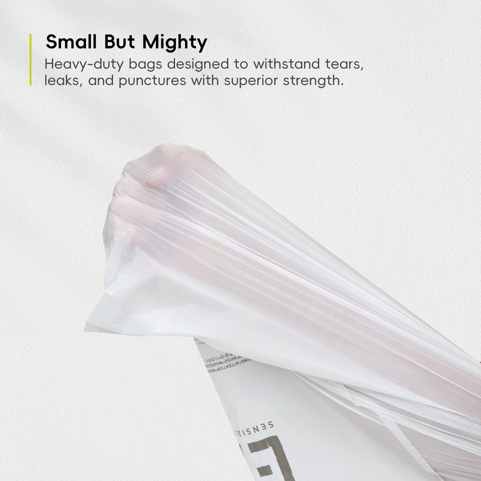 EKO Code A - 1.6 Gallon Easy-Dispense Roll Trash Bag - 80 Count (3-6L) – Small But Mighty