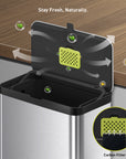 EKO Deluxe Puro Compost Bin with Liner - 7L / 1.85 Gal (Stainless & Black) –  Stay Fresh, Naturally