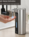EKO Aroma Pro 13.5 fl oz Touchless Automatic Liquid Soap Dispenser-Stainless Steel – Instant Sensor Activation
