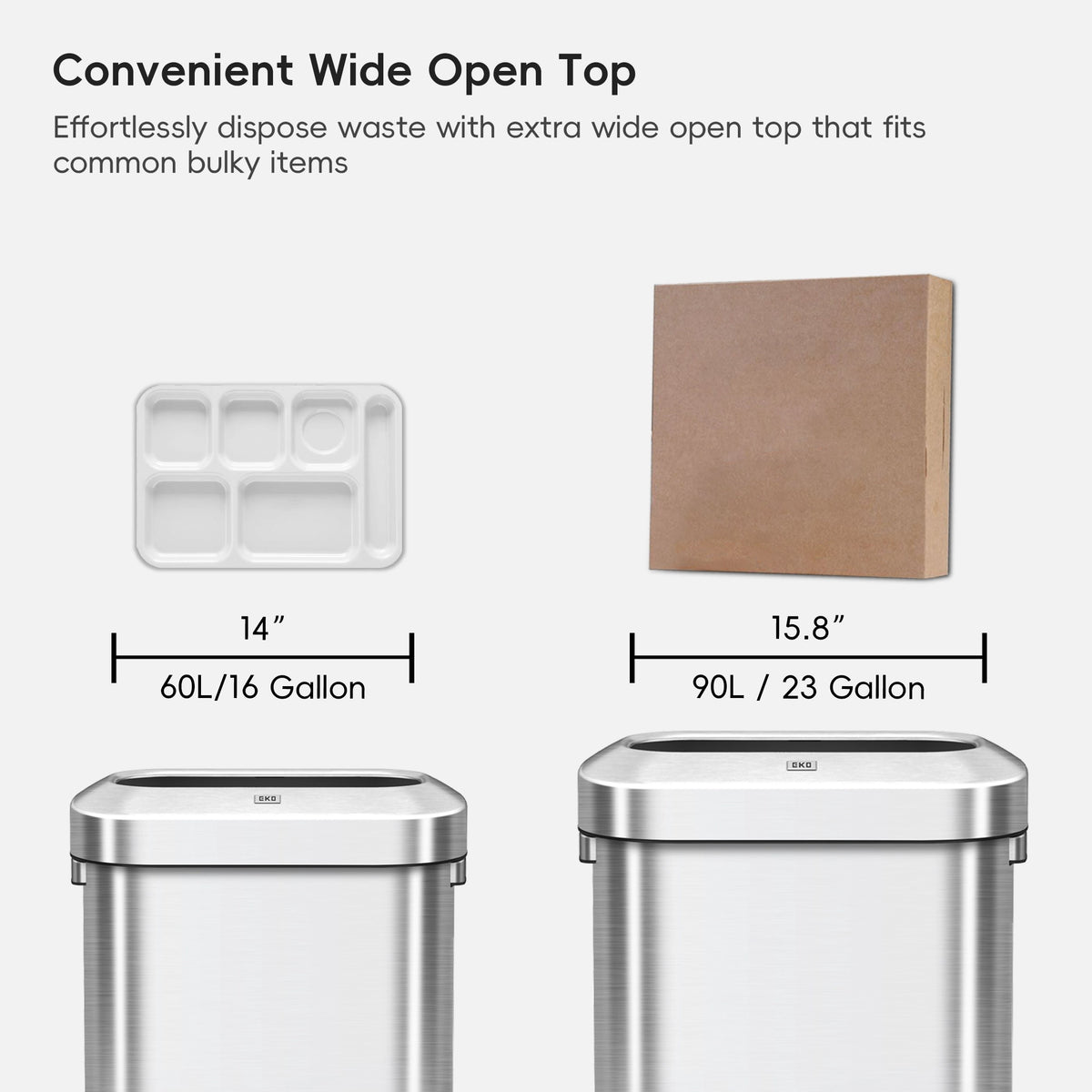 Urban Slim Open Top Can Commercial Grade