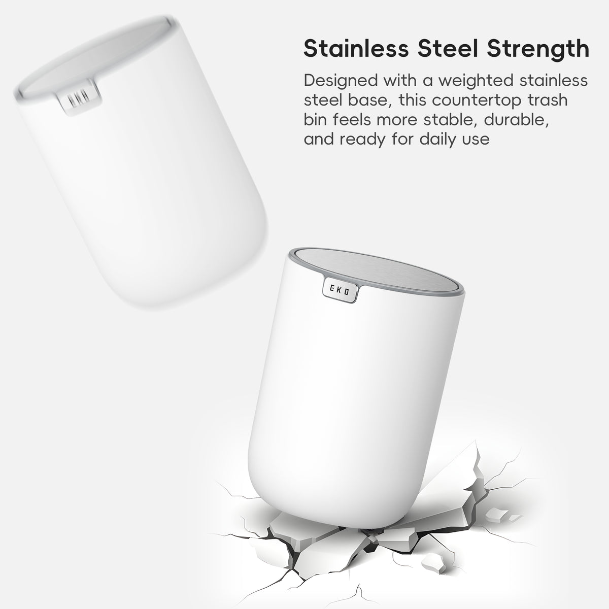 Fandy Table Bin with Swing Top Lid
