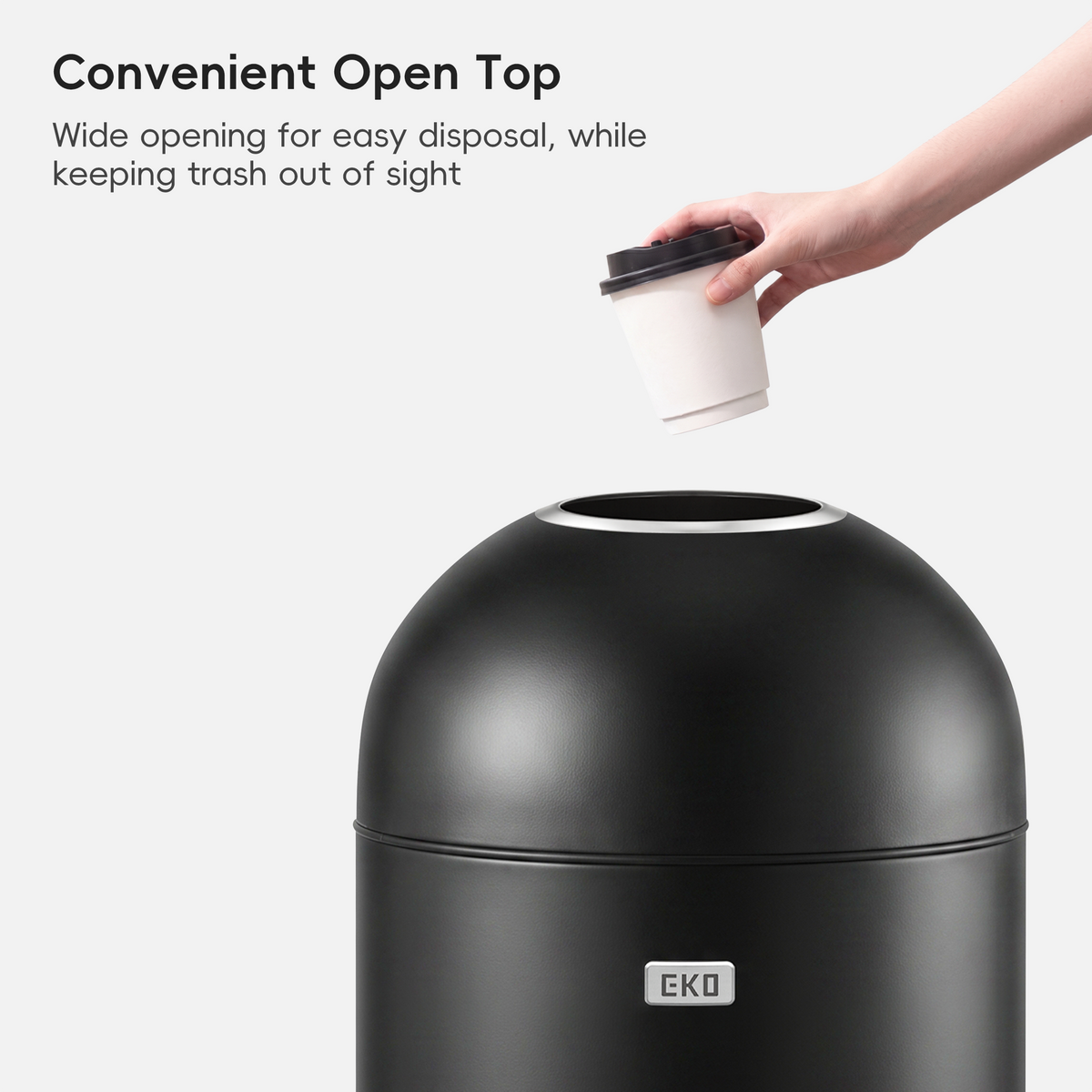 Eternal Round Open Top Can Commercial Grade 56 L / 14.7 Gal