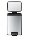 EKO Madison Step Can With Liner - 12L / 3.2 Gal - Stainless Steel – Open Top