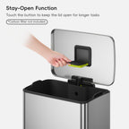 Neo-Cube Stainless Steel Step Trash Can