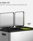 EcoCasa Step Recycling Can - Dual Compartment 30L+20L