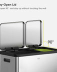 EcoCasa Step Recycling Can Dual Compartment
