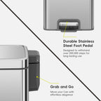 Madison Small Step Can with Liner Stainless Steel 6 L / 1.6 Gal