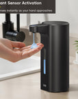 EKO Aroma Pro 13.5 fl oz Touchless Automatic Liquid Soap Dispenser-Matte Black – Instant Sensor Activation