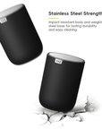 Fandy Table Bin with Swing-Top Lid - Black 2.2L / 0.58 Gal