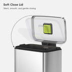 Madison Step Can with Liner Stainless Steel