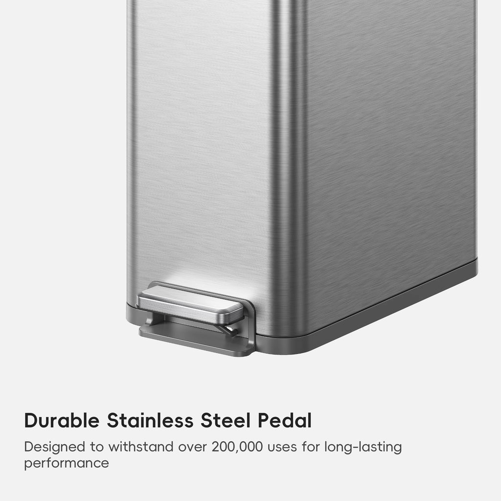 X-Wing Slim Step Trash Can with Dual Wing Lid 50 L / 13.2 Gal