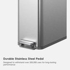 X-Wing Slim Step Trash Can with Dual Wing Lid 50 L / 13.2 Gal