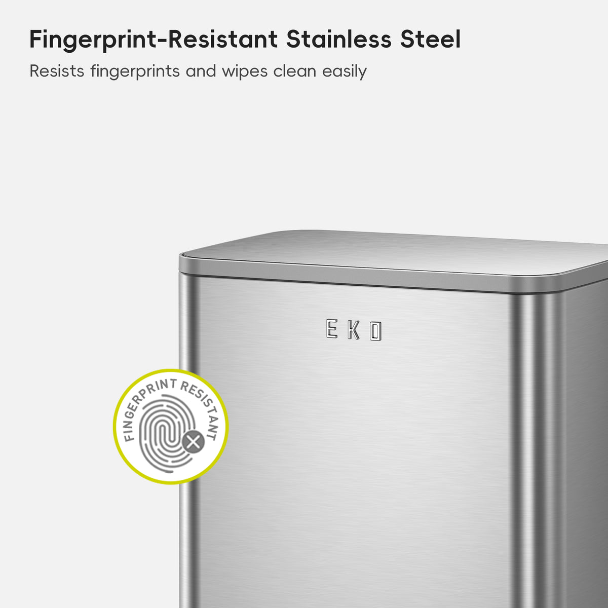 Marina Stainless Steel Step Trash Can 50 L / 13 Gal