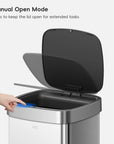 Ecosmart Motion Sensor Square Trash Can Stainless Steel 80 L / 21.1 Gal