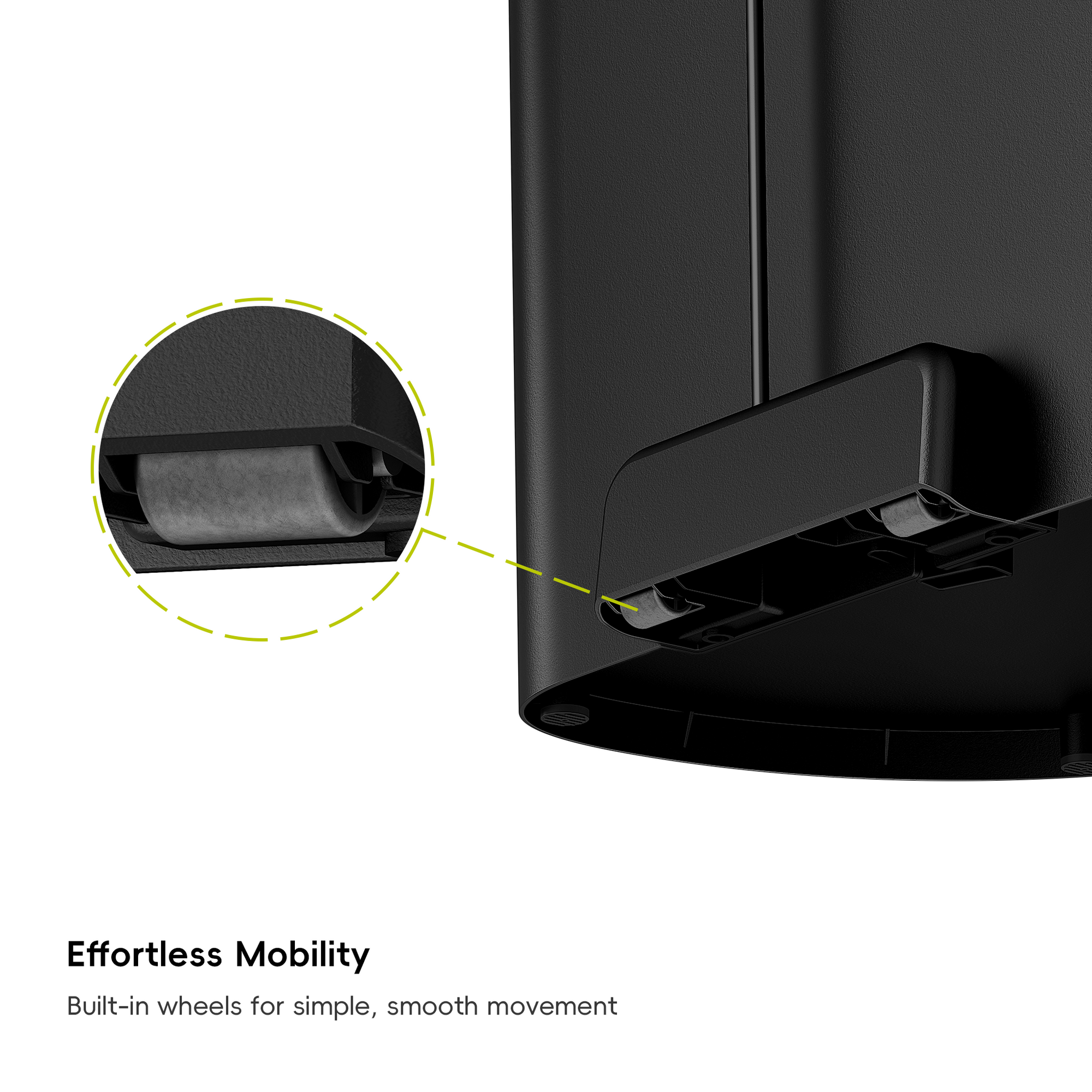 EKO HANA Semi-Round 55L/ 14.5 Gallon Plastic Resin Step Kitchen Trash Can-Black – Effortless Mobility