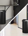 Urban Semi-Round Commercial Open Top Waste Bin