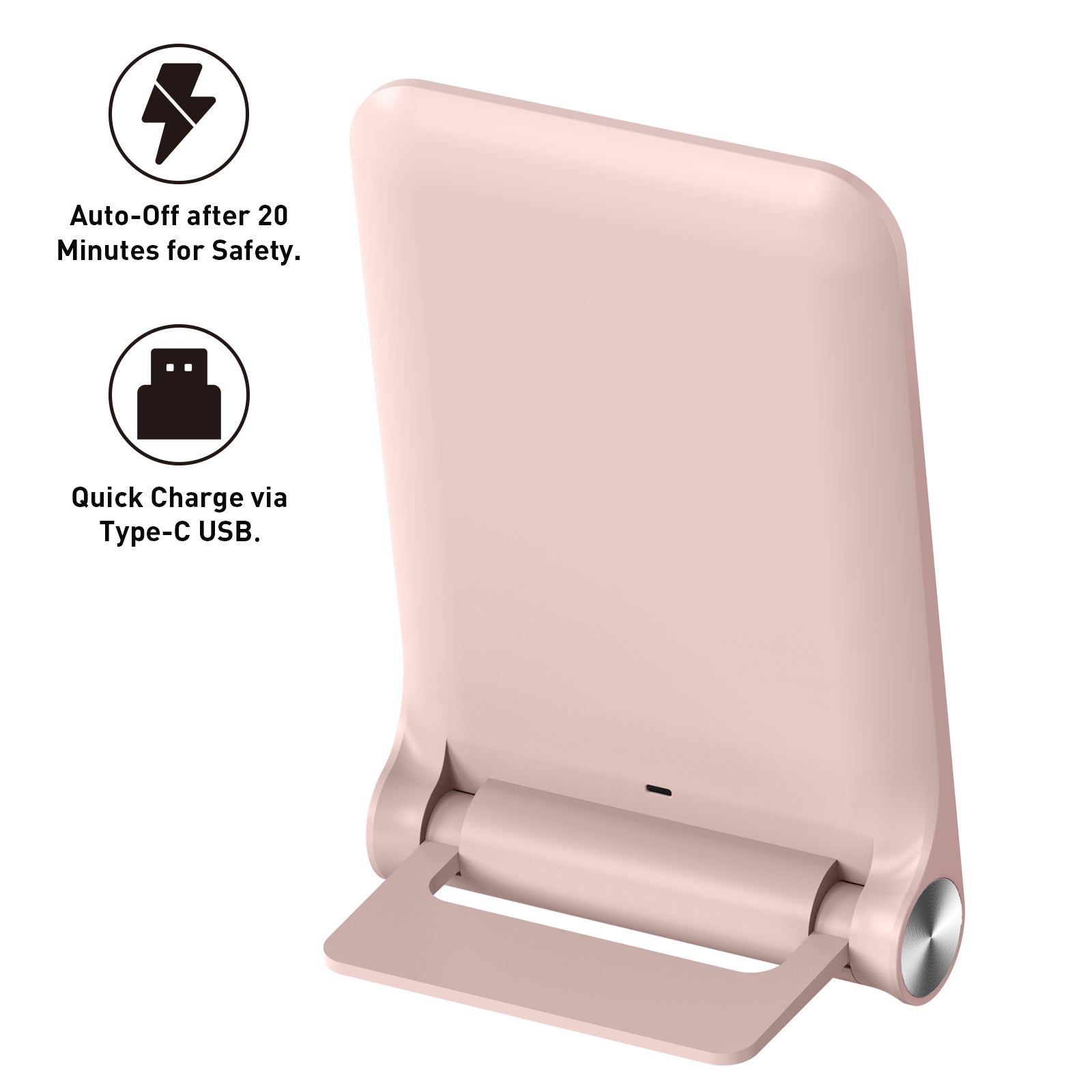 EKO iMira 1X Foldable 10.6" LED Mirror - Auto-Off after 20 Minutes for Safety - Quick Charge via Type-C USB