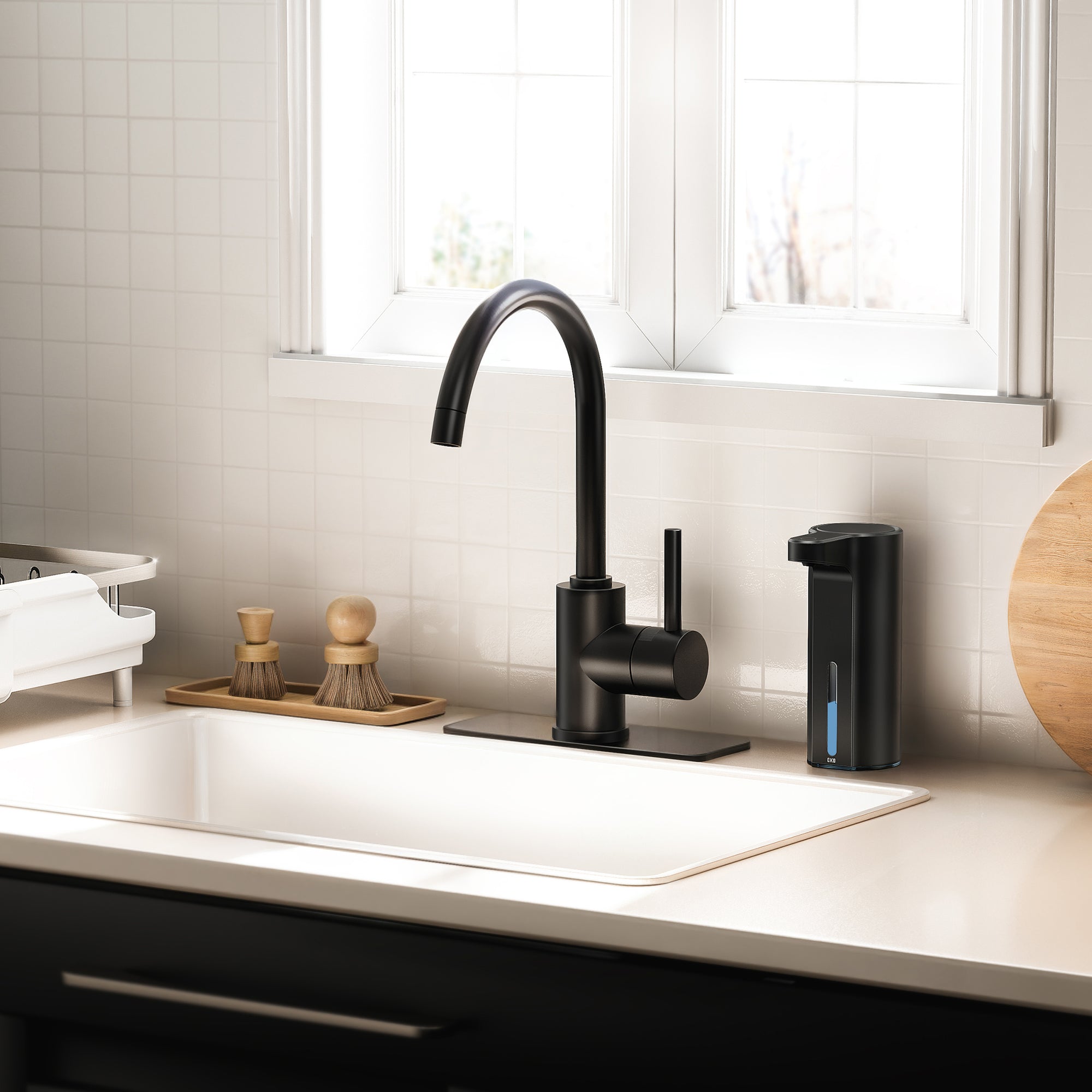 EKO Aroma Smart Liquid Soap Dispenser - Matte Black – Kitchen