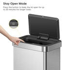 Nova Motion Sensor & Recycling Trash Can, Stainless Steel