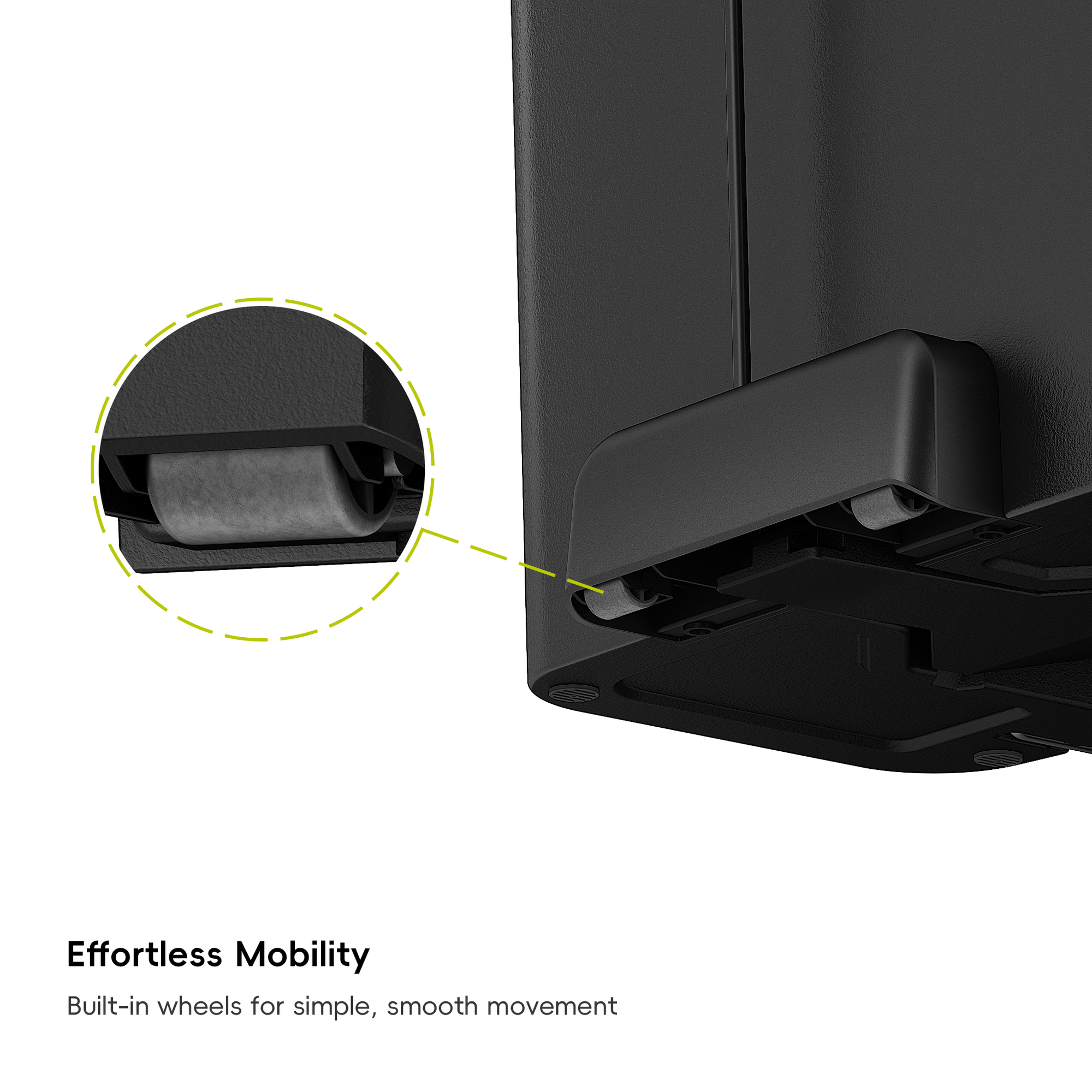 EKO HANA 45L/ 11.9 Gallon Plastic Resin Step Kitchen Trash Can-Black – Effortless Mobility