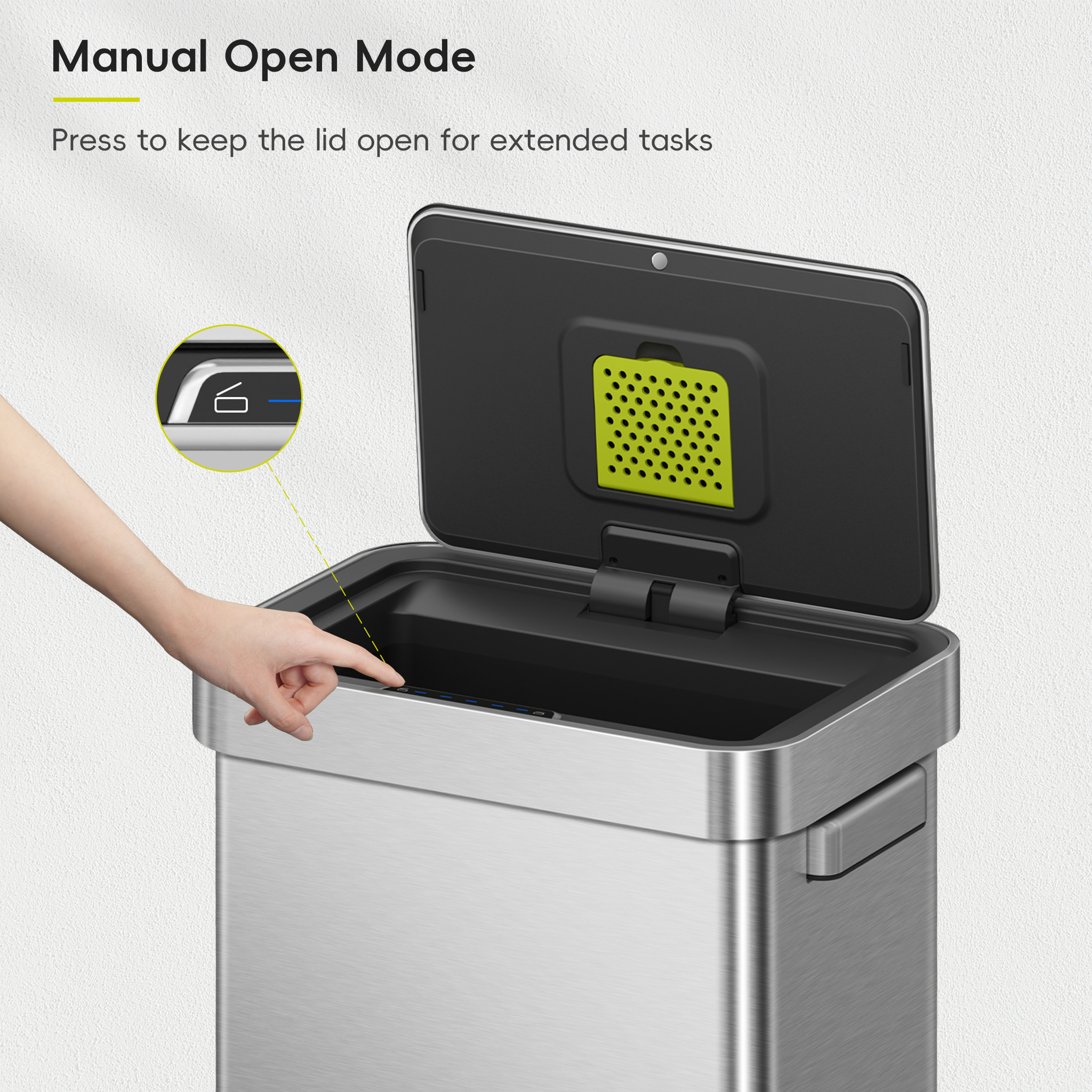 Mirage-T 50 Litre Sensor Bin - Thumbnail 2