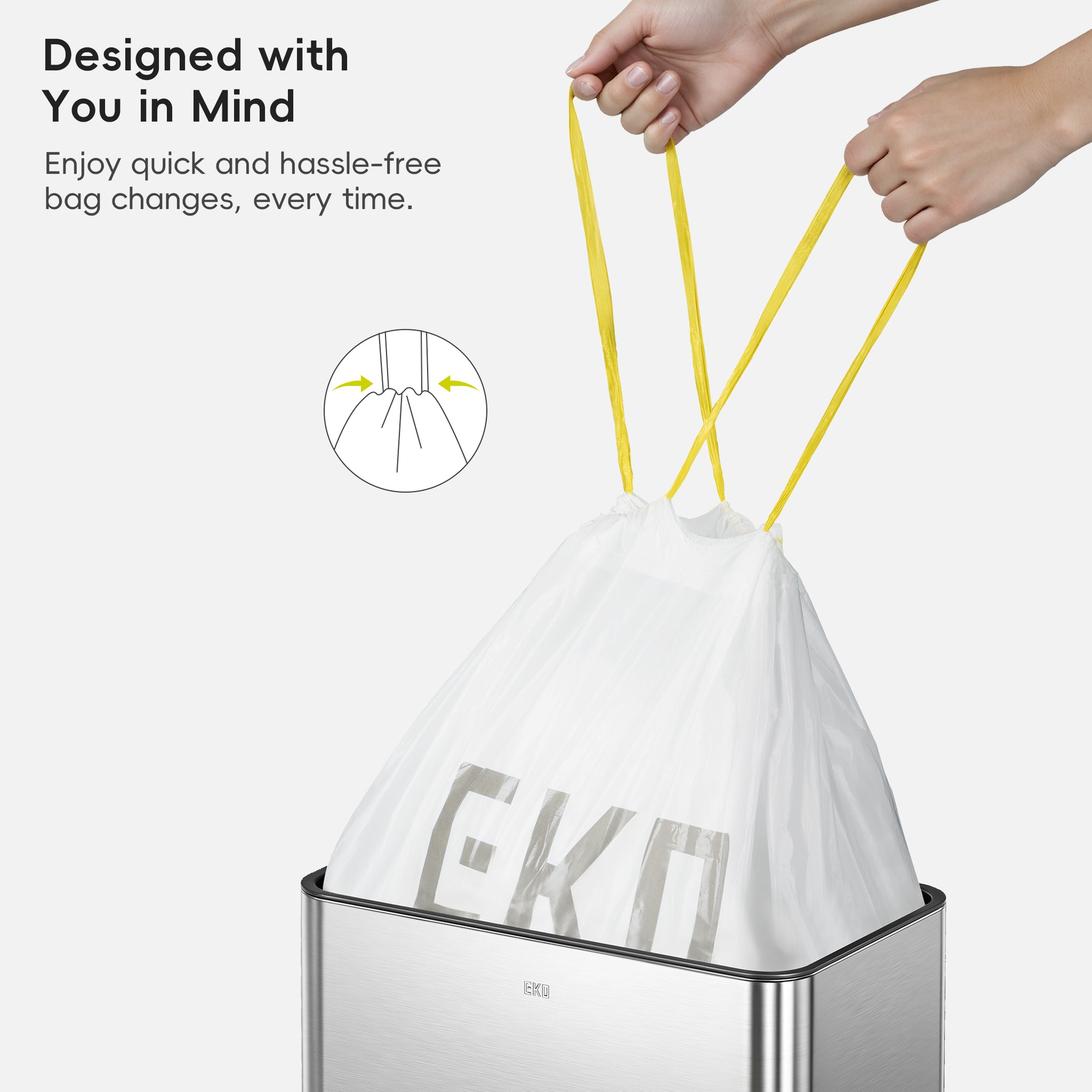 Code Z - 12.5 Gallon  Easy-Dispense Roll Trash Bag - 440 Count