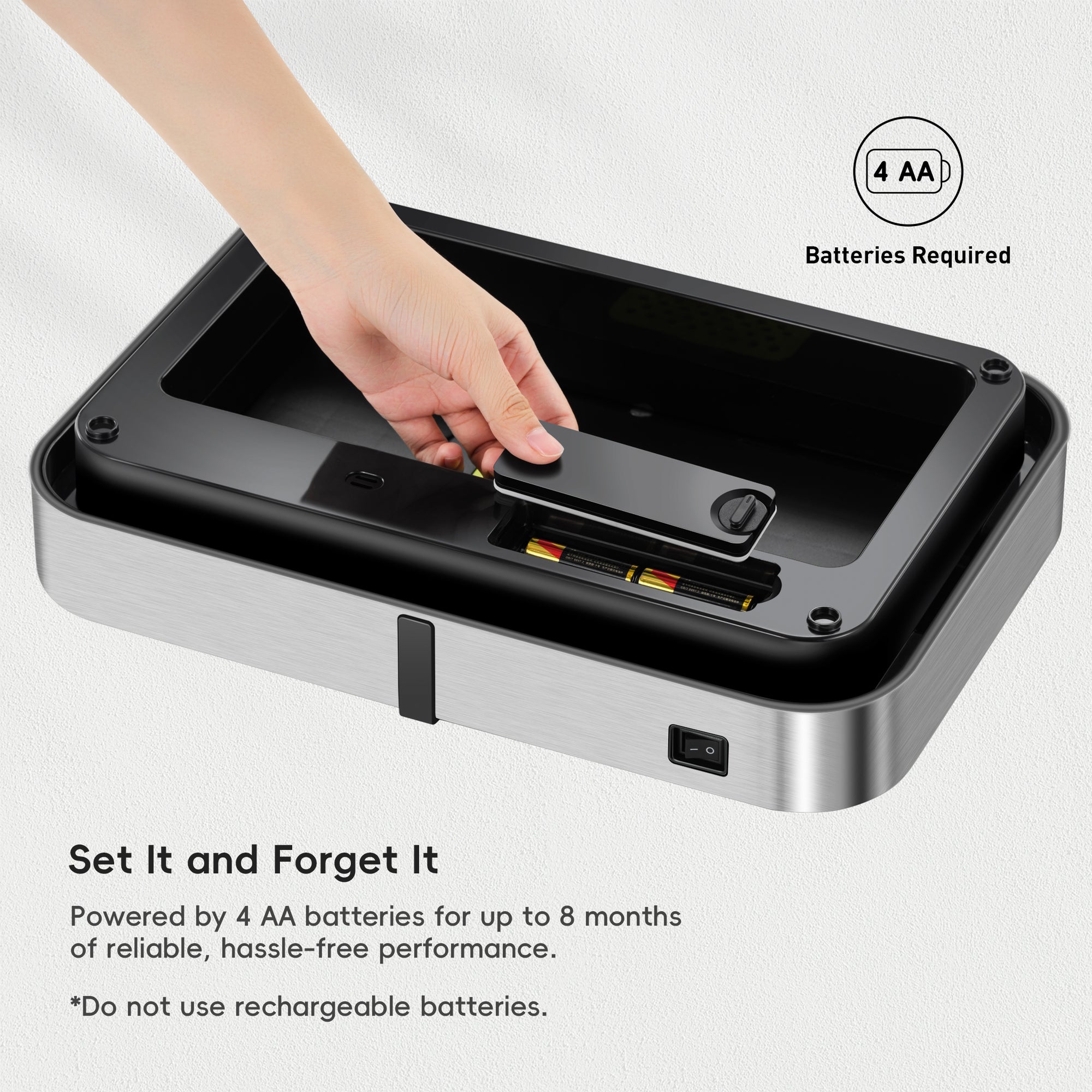 EKO EK9378MMT-50L-Lid Replacement lid for Deluxe Mirage-T Sensor Can EK9378T along with Mirage-T EK9278T and Phantom-T EK9277T – Set It and Forget It