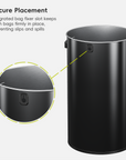 Urban Round Open Top Can Commercial Grade – 120L / 32 Gal - Black Stainless Steel